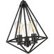 Dawes 3 Light 13 inch Matte Black Indoor Pendant Ceiling Light